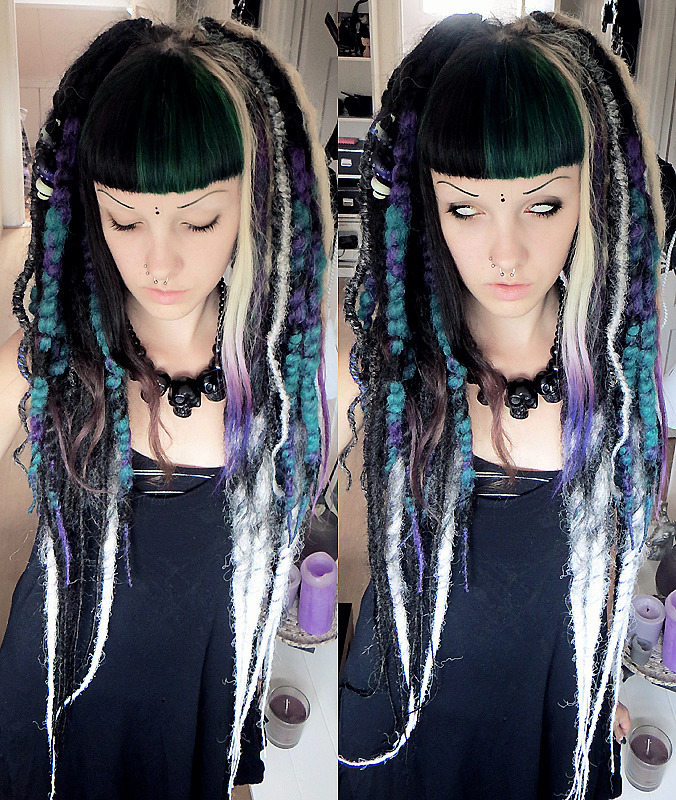 psychara:  New hair! Used my IcyDreads, Hybrid Hair Dreads &amp; some Imp