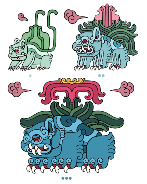 monarobot: Here’s my updated version of my Pokemayan starters! I’ve been thinking about 