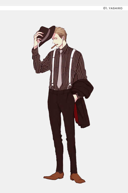 dicennio:yashiro &amp; doumeki character cards 