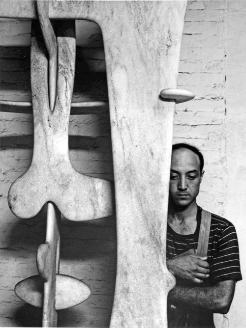 theimpossiblecool:  “We are a landscape of all we have seen.” Isamu Noguchi by Arnold Newman.  
