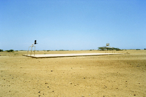 Basketball court. Punta gallinas, Guajira, Colombia. August 2014