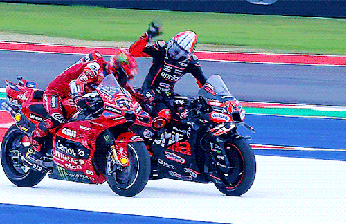 Pecco Bagnaia Is Congratulated By Marco Bezzecchi On His Win At Us Gp ✨️✨️