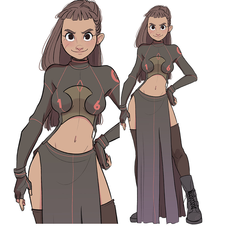 grimphantom2:  pinuparena:  Concept art by   Chabe Escalante   3d by   Eiti Sato