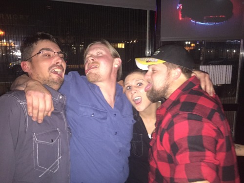 I might be too nice but went out for my ex’s birthday since it’s not often I get to hang out with a bunch of close friends ( all of her friends were my friends first) it was a decent night and two of the roomies were able to hang too @dozer09