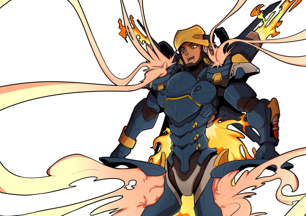 borealisowl:  Youngno: pixiv, twitter取って置き!!!ZenyattaJunkrat and RoadhogHEROReinhardtPharahPharah