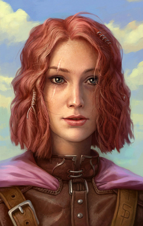 char-portraits:Imoen by Pavel Spitsyn