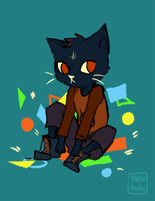 A quick thing of Mae from Night in the Woods!