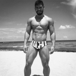 sexybeardbr:  Shape. #BARBADO #speedo #beach