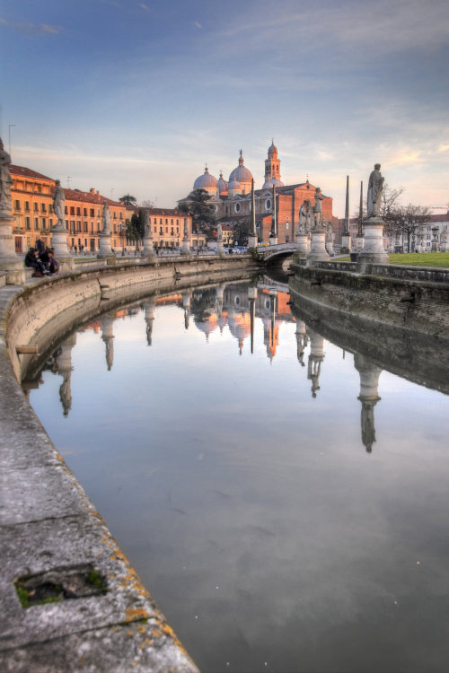 Reflections at Dusk by InspirationRealized Prato della Valle, Padova