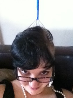 So this is my bestfriend. With a head massager.