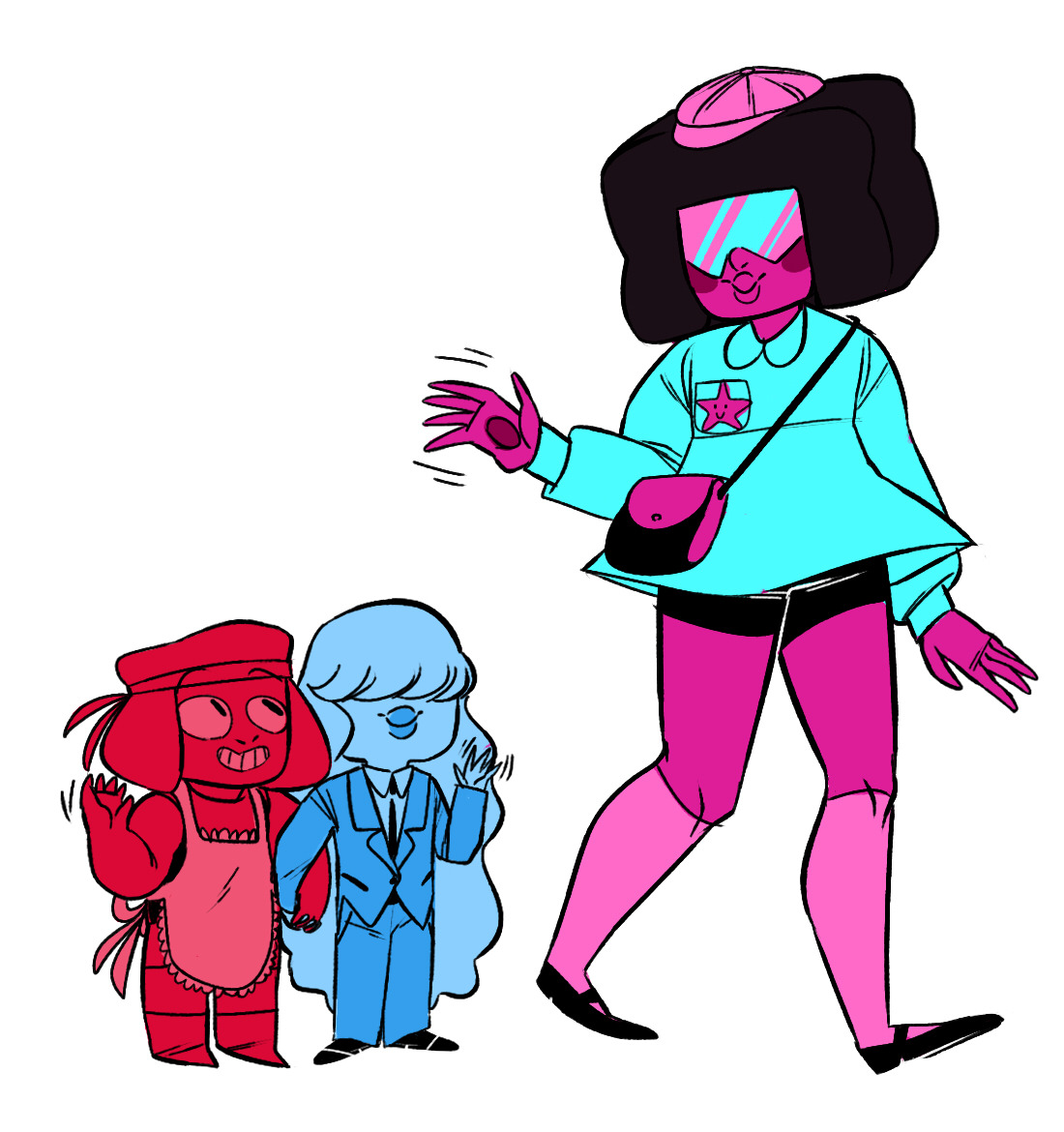 thismightyneed:at first I though about drawing Garnet with a gakuran like she use