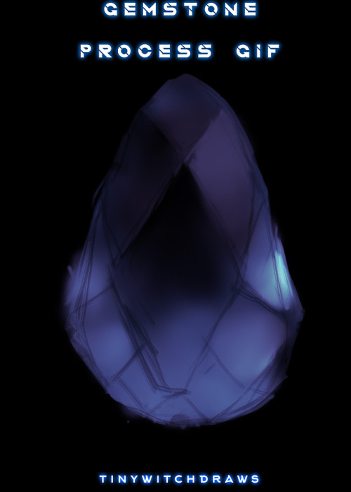 tinywitchdraws: Gemstone process gif 