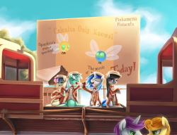 mlpfim-fanart:  Barbershop Pony Quartet by