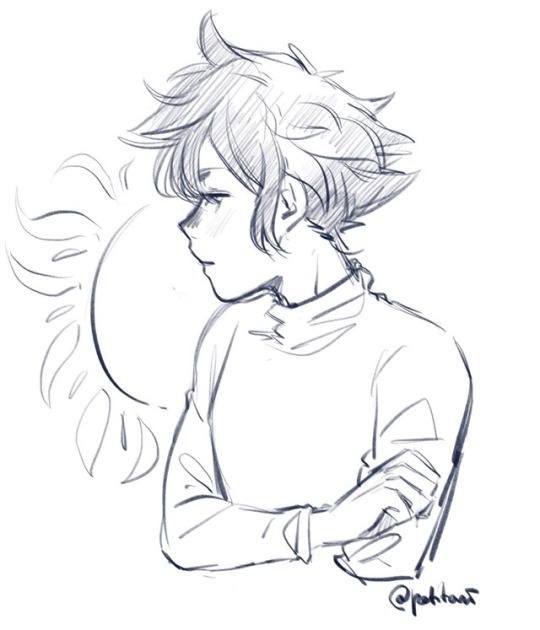 potitart:  super fast sketch of my fav dark boy