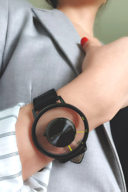 themanliness:  Reversion - The WatchThe first twin sapphire watch with whole transparent body in a super slim construction. Buy it here for only 99$!