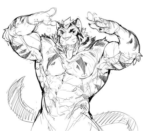 verticalzero:  tiger dudesketch