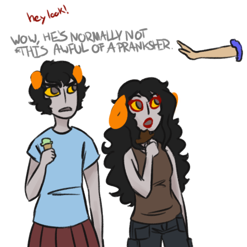 ARADIA: &hellip;ARADIA: karkat i dropped my icecreamKARKAT: OH NO.KARKAT: OH HELL NO.KARKAT: WE ARE 