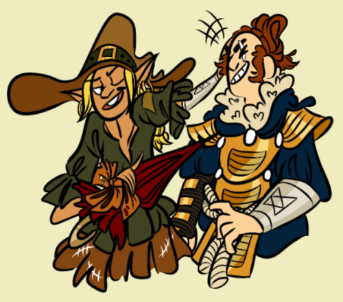 david-the-pirate: an old taako and magnus pic (with old designs) that for some reason i never posted