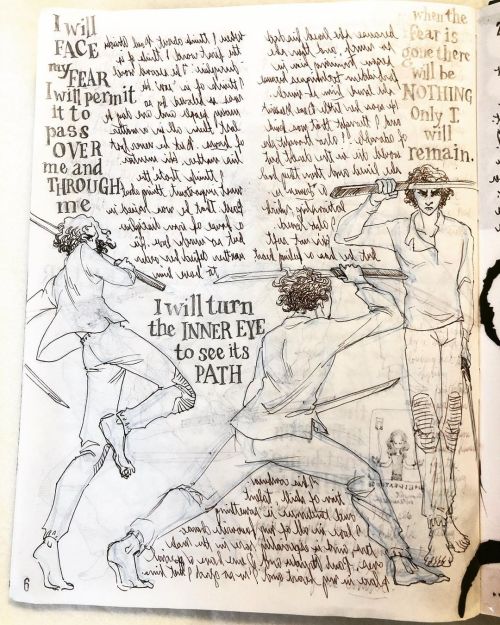 Another #paulatreides page in the #onionskinjournal. I’m discovering that showthrough, that bane of 