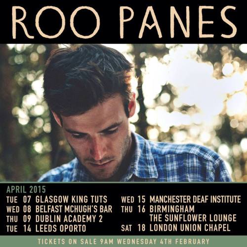 &ldquo;Very excited for April. Looking forward to getting back on the road! Roo x tickets on sale 4t