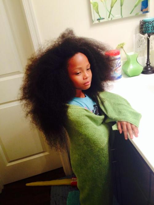fuckyeahafricans:She hates that we braided her hair 