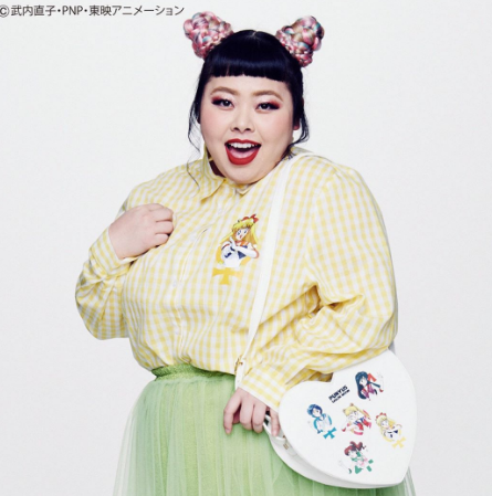 silvermoon424: black-to-the-bones:   The 14-piece range is all about body-positivity, with things from T-shirts, rompers and even Sailor Moon uniforms.   This is especially awesome because there really isn’t a lot of plus-size fashion in Japan. 