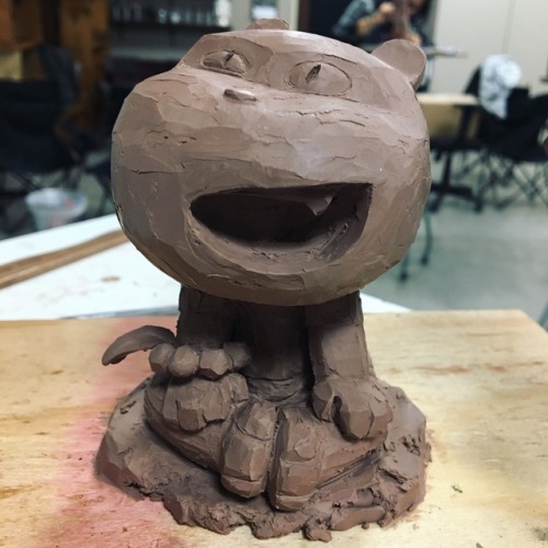 Took a sculpture class with andrea balasich! Made my raccoon boy!