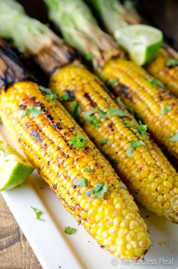 craving-nomz:  Chili Lime Grilled Corn on