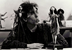 vintagechampagnefever:  Tim Burton with Jack
