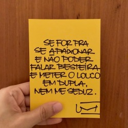 um-cartao:  Nem vem de conversinha. (em Rio de Janeiro, Rio de Janeiro)https://www.instagram.com/p/BpaR81GnjO5/?utm_source=ig_tumblr_share&amp;igshid=1b3qutzckpov4
