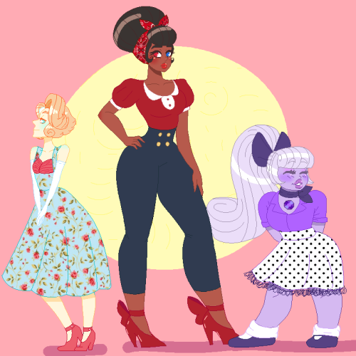 pommy-pom:pommy-art:“WE.ARE THE 50′S GEMS!”(Please full view!!! &lt;3)GASP!!! Look at all those note