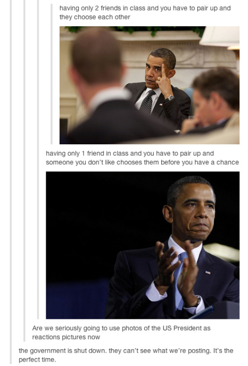 becca-morley:  best reactions to the government shutdown part 4 (parts 1, 2, 3) 