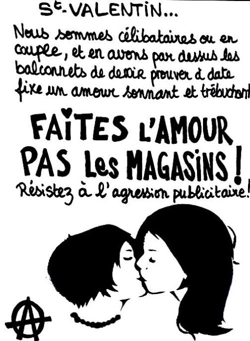 grandboute:grandboute:Saint Valentin ? Faites l’amour, pas les magasins !!Prouver quoi à date fixe? 