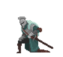 , Top: Dark Souls 2 Warrior isolated animation on...