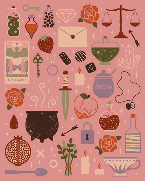 lordofmasks: Love Potion | Camille Chew Brewing up a magical love potion. Available on Society6