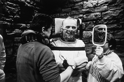 fuckyeahdirectors:Jonathan Demme and cast on the set of The Silence of the Lambs