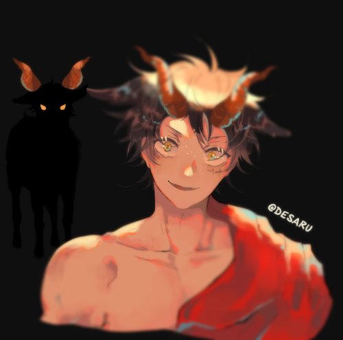 LuNami, Luffy is a Goat Demon and Nami is a Cat Demon