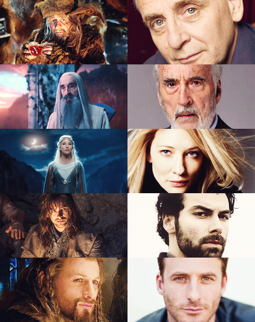 nightlyallaround:  the cast of THE HOBBIT 