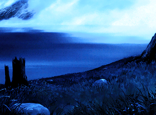 dailyanimatedgifs:The Forest Spirit gives life and takes life away. Life and death