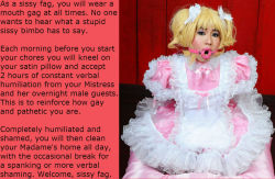 Captions for Sissy Bimbos