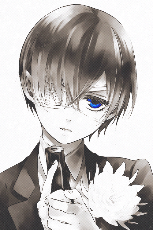 smirking-raven:  "Never let people get to you. They can only pull the trigger If you hand them the gun." Original By Yana Toboso 