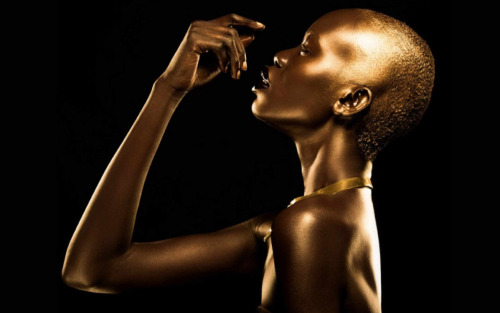 vmagazine: &lsquo;Golden Goddess&rsquo; - model: Mari Agory - photographer: Lindsay Adler - 