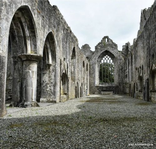 The ruins of a 15th century Friary at Askeaton, Co Limerick