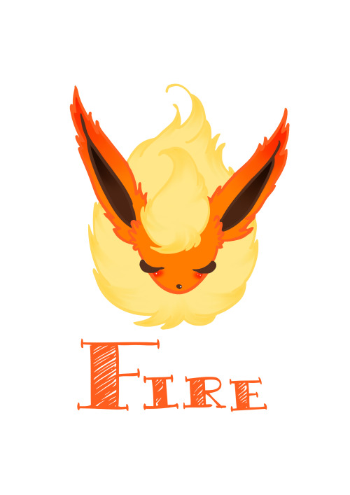 eeveelutions-and-friends:   What do you think about this work of mine? Flareon is my favourite <3 Go on my Redbubble Account 