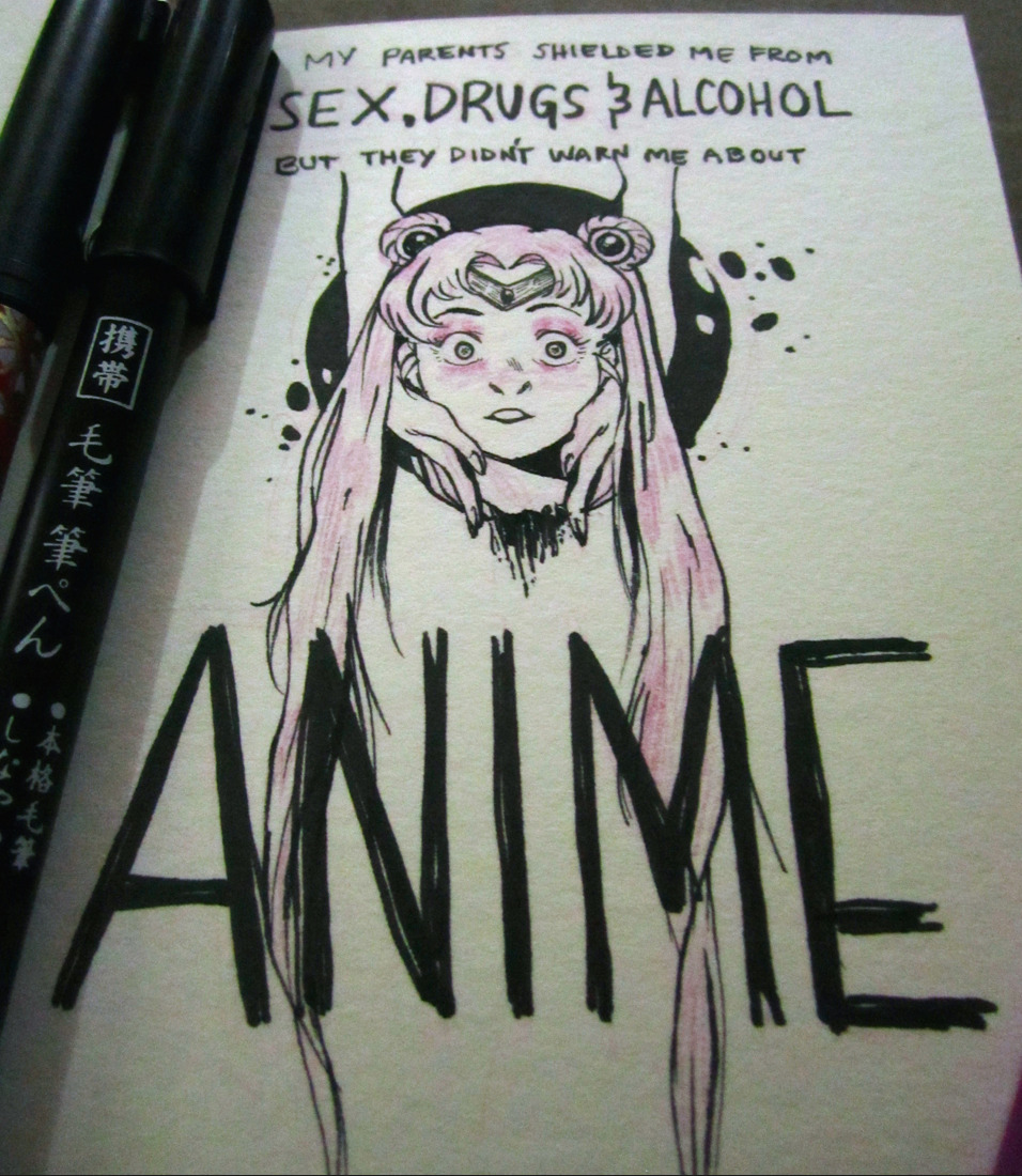 laundromatic:  Testing out pens. I really love, love, love these daiso brush pens.