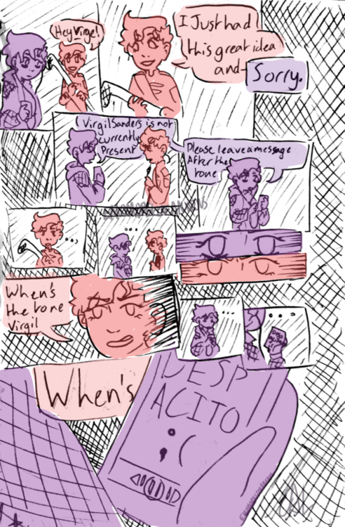 emomorelikeanxious:presenting, a messy, twelve am comic based off That One Textpost that i cant tag 