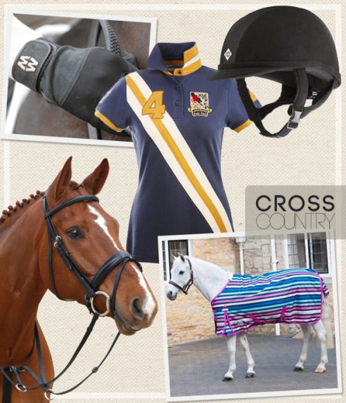 Collection of riding and horse apparel available from the &ldquo;Cross Country&rdquo; shop in Cross 