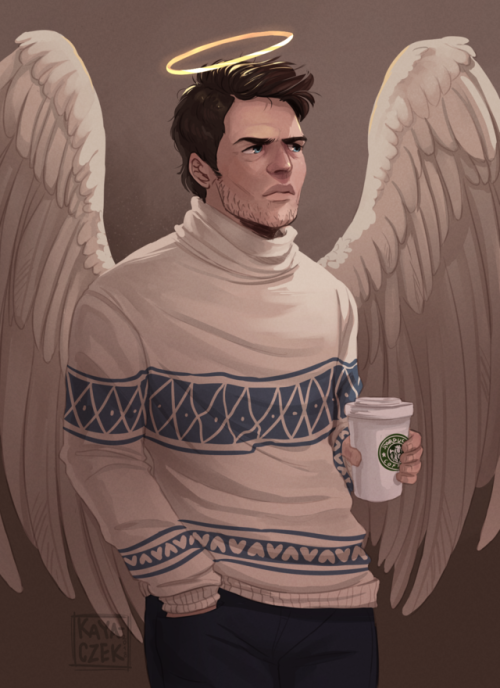 kayaczek:A redraw of my old Cas in sweater from September 2013 :))Old version can be found here (x)I