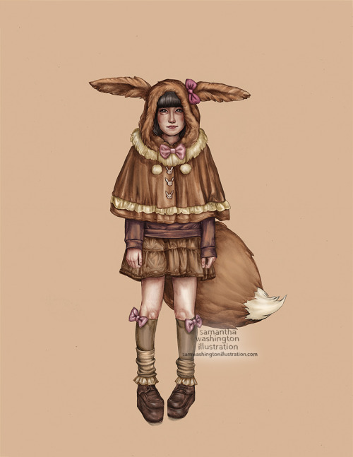 samwashingtonillustration: Eevee streeeeet fassshhiooonnnnnn. The rest of the Eeveelutions on the wa