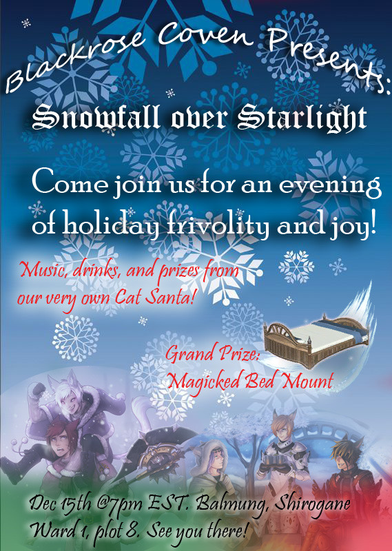 It’s that time of year again! Come join us for the holidays! A night of drinking and celebration with the Blackrose Coven! Prizes will be handed out. Come enjoy the festive atmosphere and music! Hope to see you there and Happy Holidays, from my...